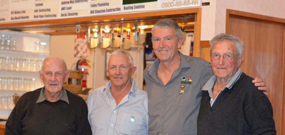 Club stalwarts (from left) Jim Morgan, Richard Morgan, Graham Sinnamon and Lionel Sinnamon at the...