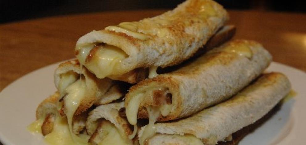 Cheese rolls, the classic taste of the South, are made using thin white bread. Photo: ODT files.