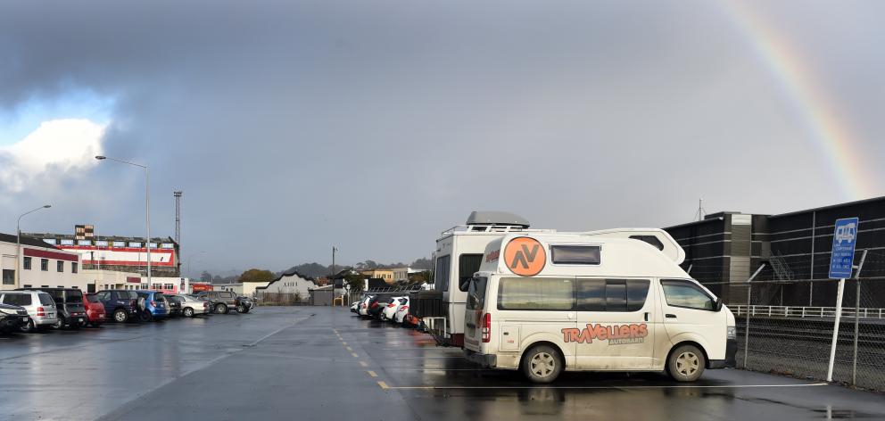 The Thomas Burns St freedom camping car park could become a permanent fixture. PHOTO: PETER...