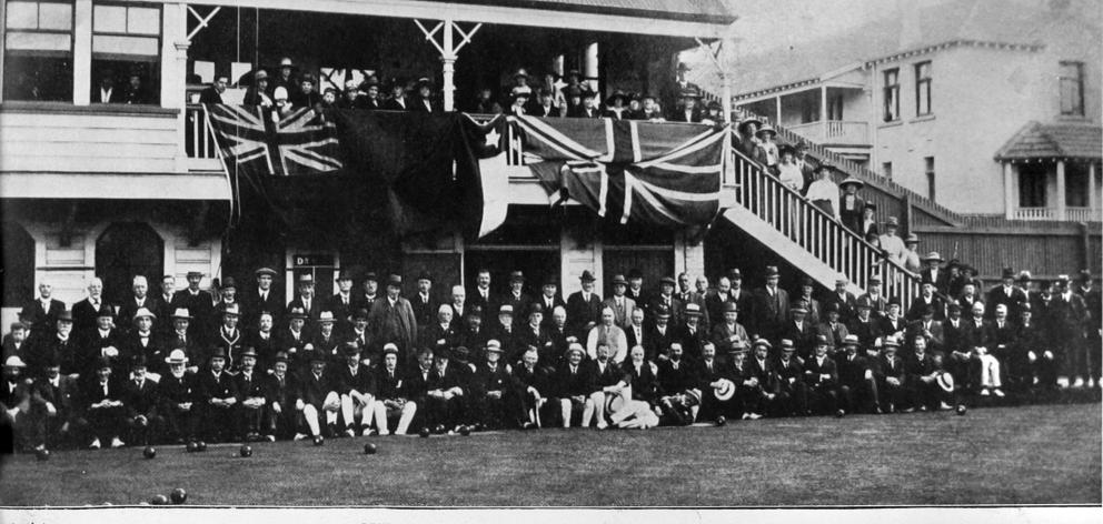 Opening of the season at the  Dunedin Bowling Club’s green. — Otago Witness, 26.10.1920. COPIES...