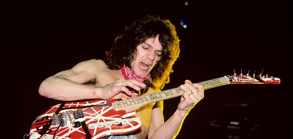 Eddie Van Halen performing in the 1980s. Photo: Getty Images