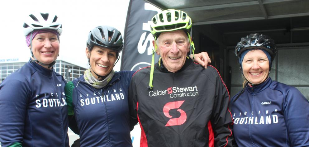 Southland cyclists (from left) Kara Roderick-Wandless, Nicole Avery and Nicola Stevens joined...