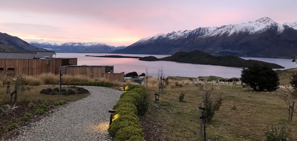 It’s worth getting up at dawn to see the stunning view across Lake Wakatipu from Aro Ha retreat....