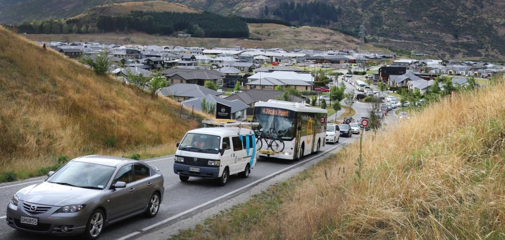 Drivers backed up in Queenstown suburb Shotover Country. Road transport accounts for 39% of the...