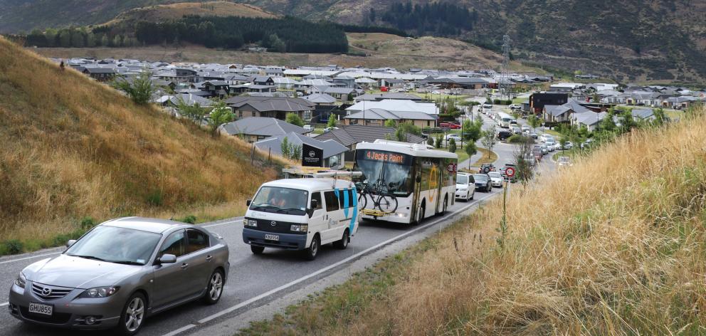 Drivers backed up in Queenstown suburb Shotover Country. Road transport accounts for 39% of the...