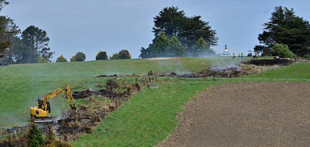 The fire was under control quickly. Photo: Gerard O'Brien