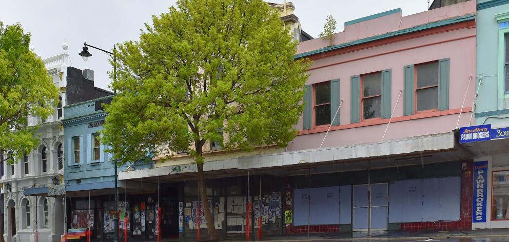 Empty Princes St buildings wait to be redeveloped. Photo: Gregor Richardson