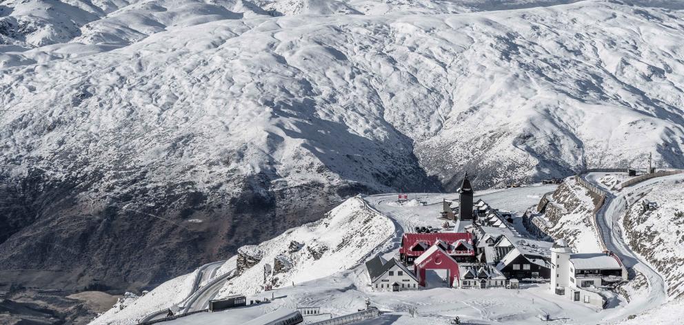 Cardrona Alpine Ski Resort is blanketed in snow ahead of Friday’s opening. PHOTO: SUPPLIED