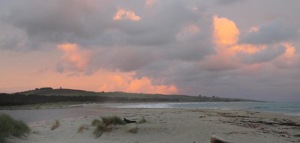 The beach at Toko Mouth at sunset. PHOTOS: JEFF KAVANAGH