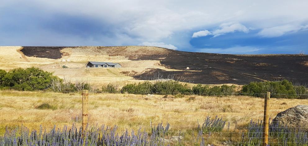 Twenty hectares were burnt near Lowburn on Saturday when a fire a farmer thought he had...