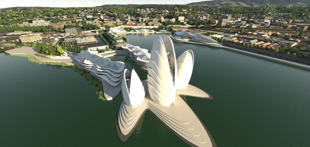 Architecture Van Brandenburg's proposal for development of the Steamer Basin area. Image:...