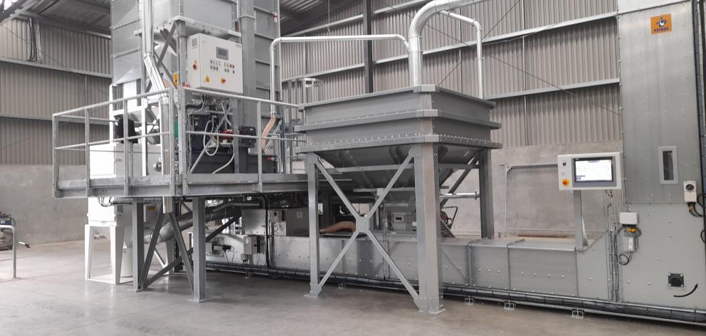 The treating facility (pictured) and bespoke bagging area are run independently from the seed...