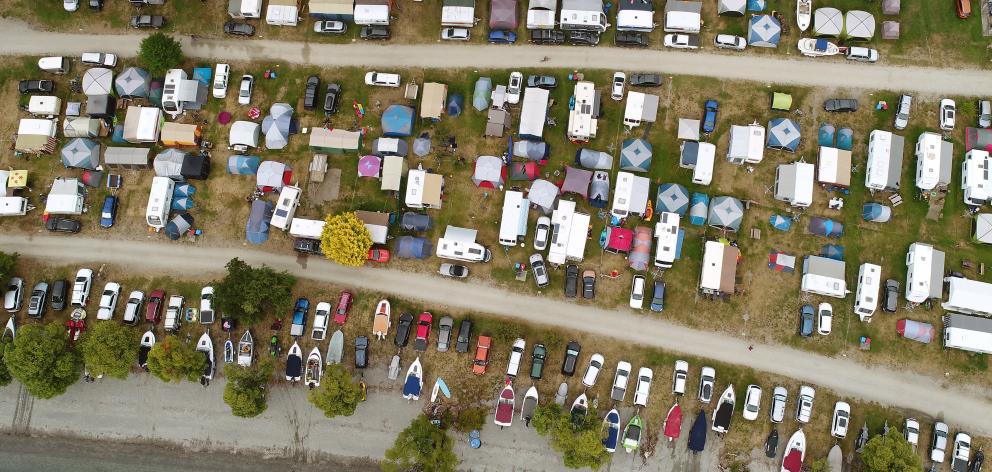 Domestic tourists continued to fill the 2000 spots at the Glendhu Bay Motor Camp during the...