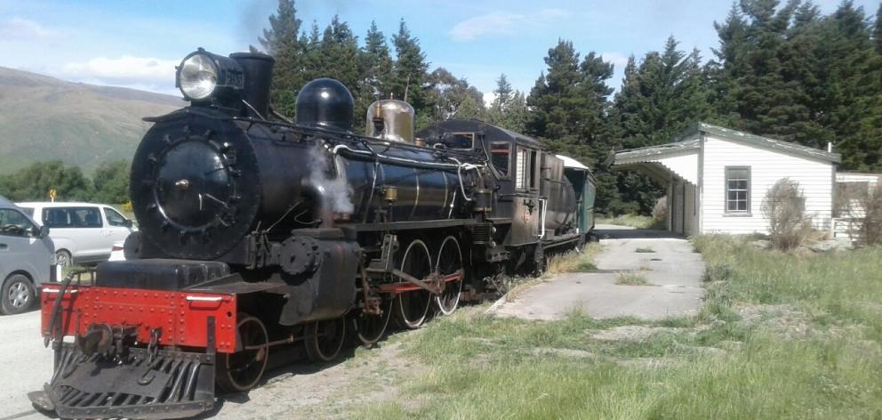The Kingston Flyer at Fairlight Station, near Garston, in 2019.PHOTO: ODT FILES