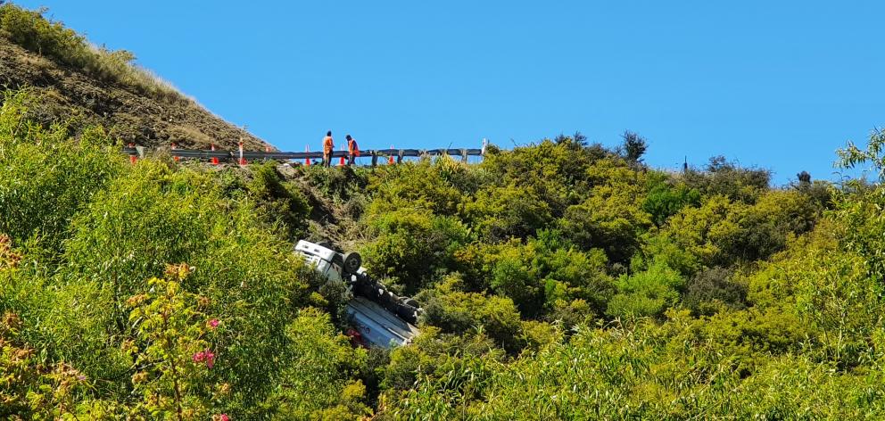 Emergency services were called to the scene about 10am. Photo: Matthew Mckew 