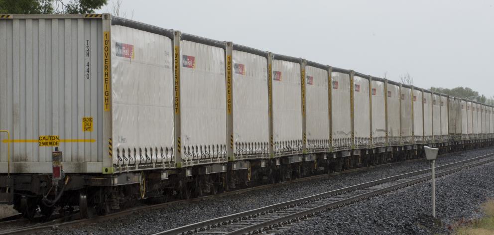 A train carrying milk powder from Edendale to Dunedin remains stranded at Henley after the main...