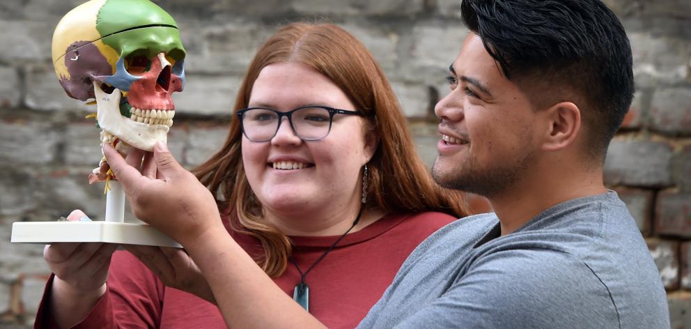 University of Otago student Tamara Nash (20), who is studying biological anthropology at the...