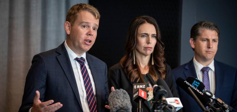 Covid-19 Response Minister Chris Hipkins (left) says the move would help the Government reach a...