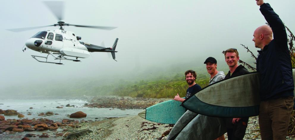 Reaching the Awarua Guides hunting cabin requires an all-day hike or a 15-minute helicopter ride....