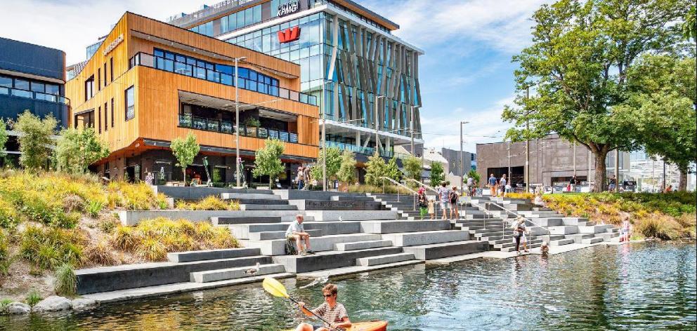 The Terraces on the Avon River in central Christchurch. PHOTO: MIKE YARDLEY