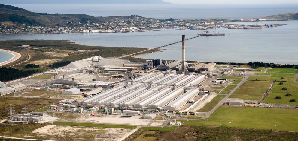 The smelter at Tiwai Point. Photo: ODT files 