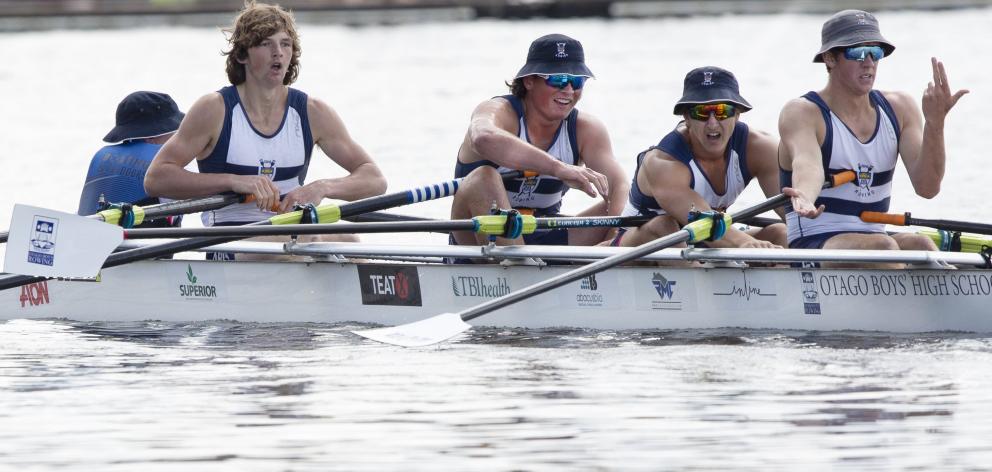 It has not quite sunk in yet for the Otago Boys' High School under-18 sculls quad team of (from...