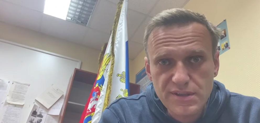 Alexi Navalny was jailed in February for parole violations on what he says were politically...