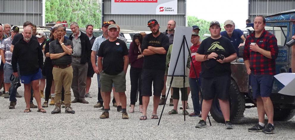 National Land Rover Owners rally Wanaka organiser Rod Corbett welcomes rally participants to the...