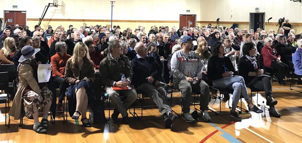 East Otago Events Centre in Waikouaiti was almost packed for a public meeting on the ongoing lead...