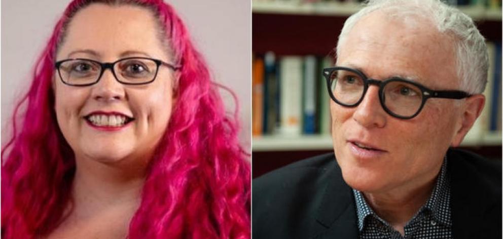 Microbiologist Siousxie Wiles and epidemiologist Michael Baker. Photo: RNZ / Supplied