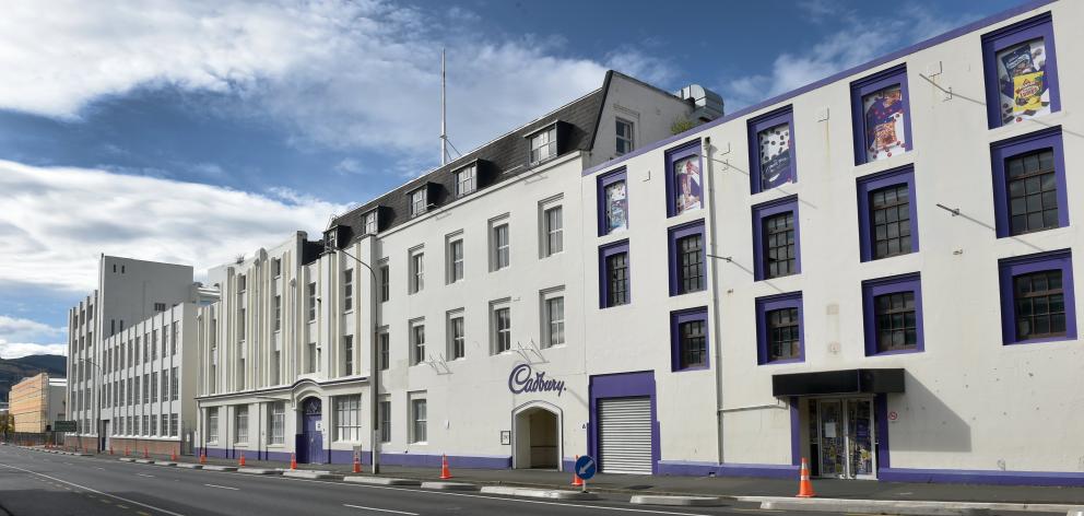 The Cadbury factory’s Cumberland St, Dunedin, facade. ODT FILES