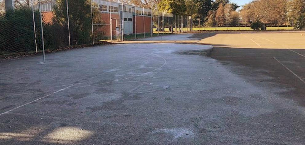 The Belfast netball courts. Photo: Supplied