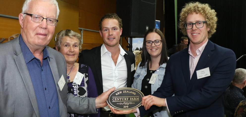 The Cowie family, of Winton, (from left) John, Rhonda and Andrew Cowie, Bronwyn Maguire and Chris...