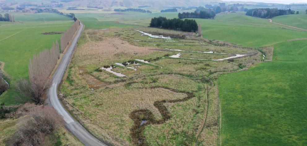 The community-led Waipahi Wetland project, in West Otago. PHOTO: SHANE BOCOCK/SUPPLIED