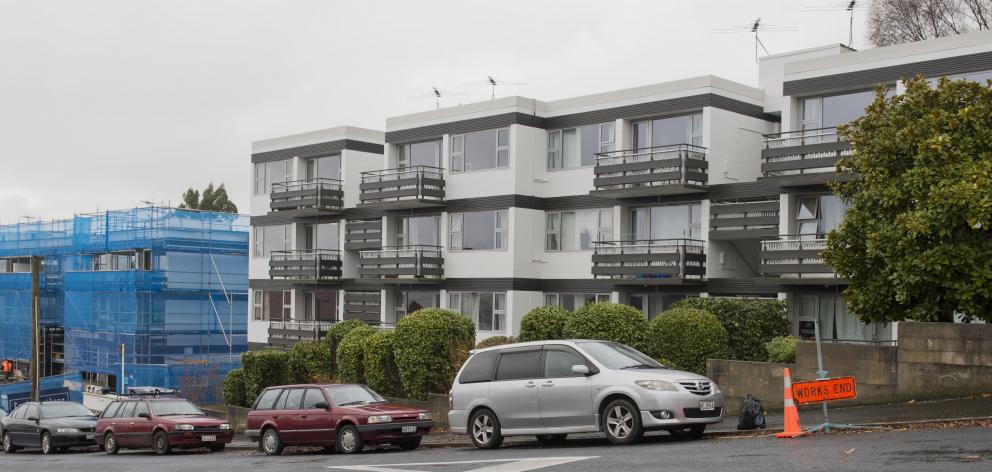 The Dunedin City Council’s Palmyra flats in Melville St are being refurbished. Photo: Gerard O'Brien