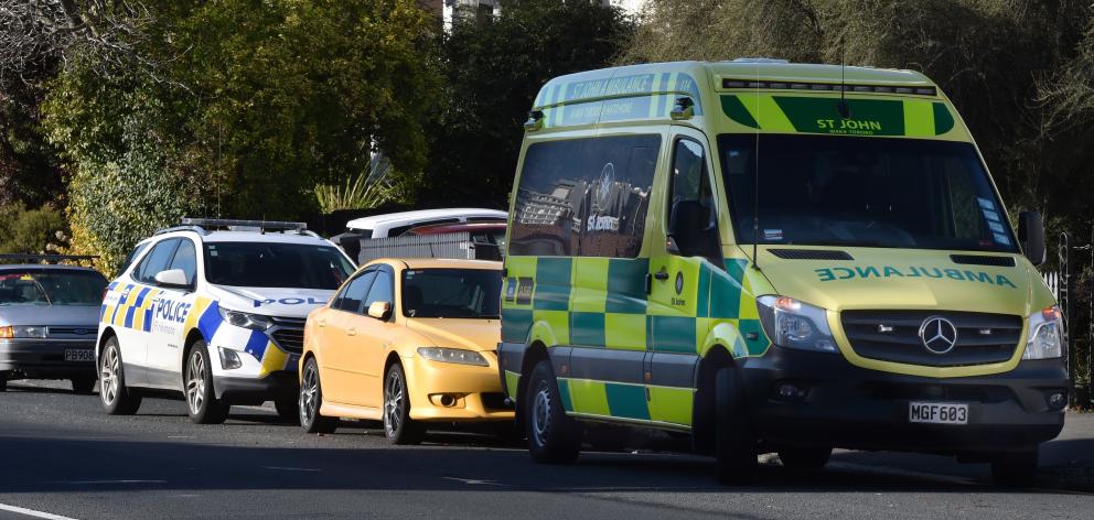Emergency services attend an incident in High St on Tuesday afternoon. Photo: Gregor Richardson Emergency services attend an incident in High St on Tuesday afternoon. Photo: Gregor Richardson