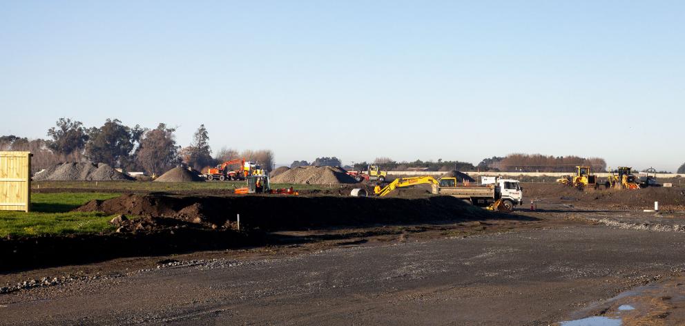 Te Whāriki subdivision looking south towards Collins Rd. Photo: Geoff Sloan