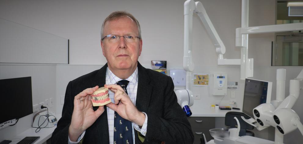University of Otago health sciences pro-vice-chancellor Paul Brunton with the device. Photo:...