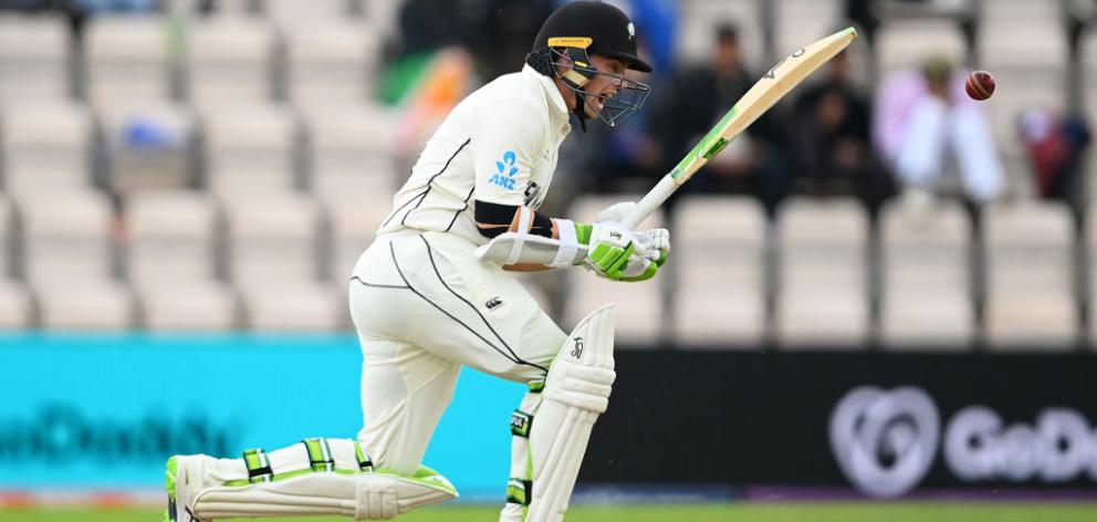 Black Cap Tom Latham hits runs during Day 3 of the ICC World Test Championship Final between India and New Zealand. Photo: Getty Images Black Cap Tom Latham hits runs during Day 3 of the ICC World Test Championship Final between India and New Zealand. Photo: Getty Images