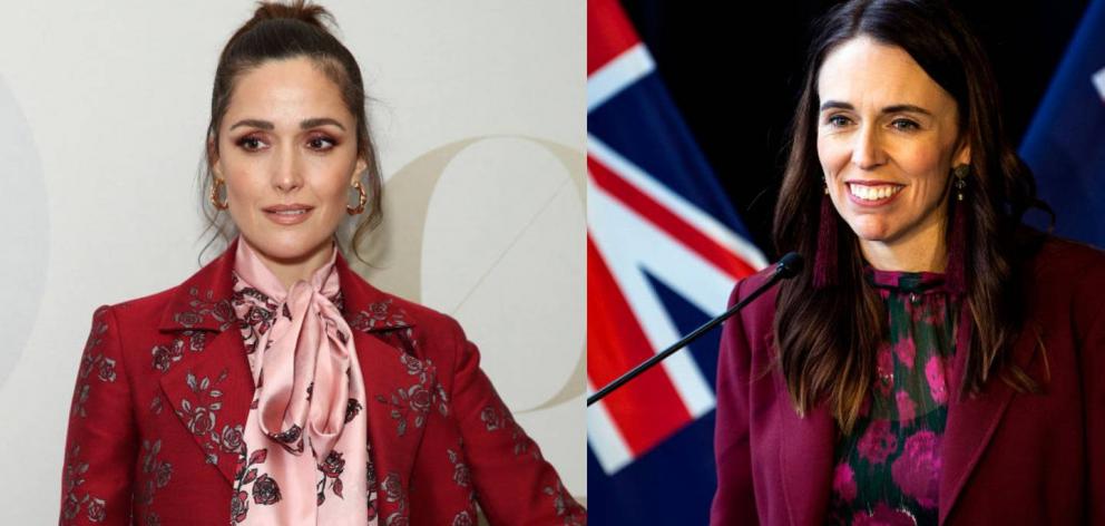 Emmy nominated actress Rose Byrne (left) is set to play Jacinda Ardern. Photos: Getty Images