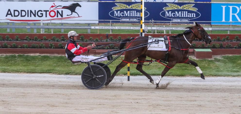 The Robert Dunn-trained Off N Gone won the $150,000 Listed NZB Standardbred Harness Million 3yo...
