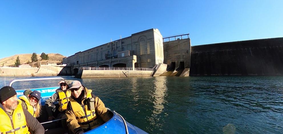 Braided River Jet Boating takes a spin to the Waitaki hydro station.
