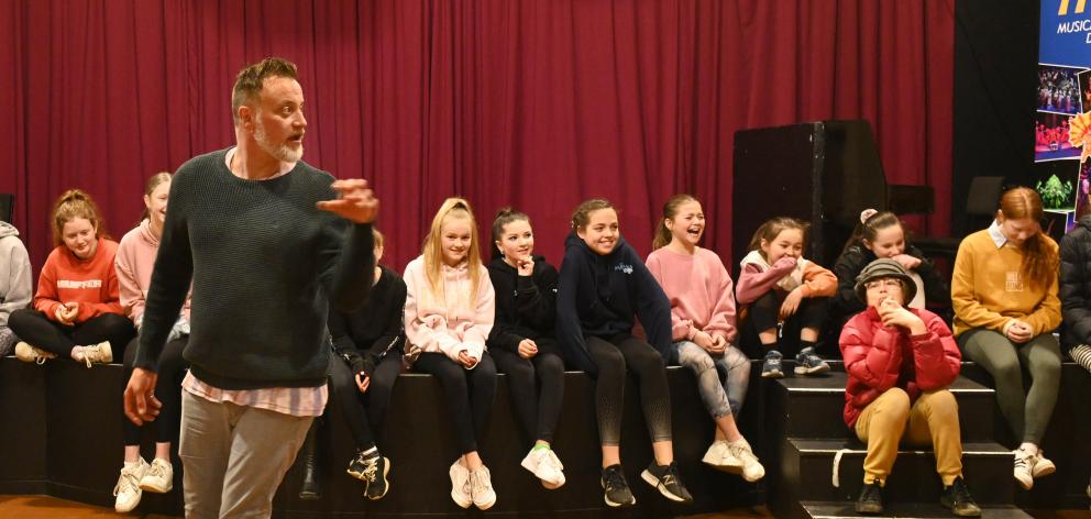 Actor Hayden Tee shares his acting expertise with young thespians at Musical Theatre Dunedin...