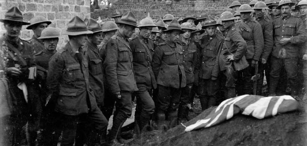 The funeral of Canterbury’s first Victoria Cross recipient, Sergeant Henry Nicholas, after he was...