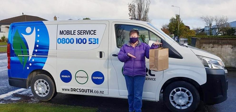 Mobile Service co-ordinator Lisa Menzies is delivering for Disabilities Resource Centre Southland...