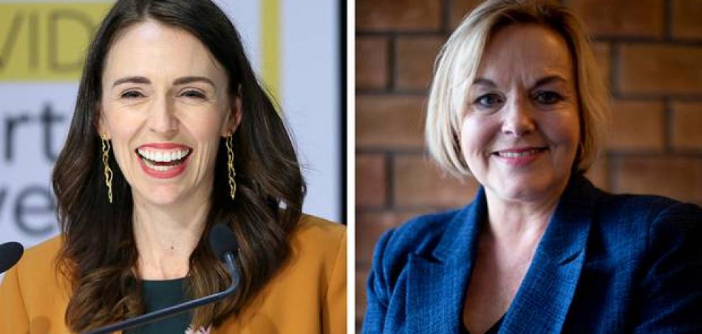Jacinda Ardern and Judith Collins.