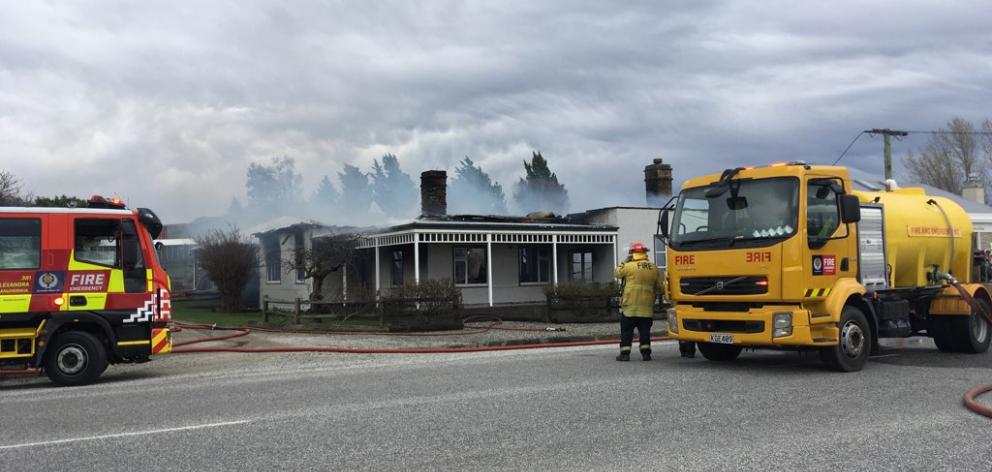 The blaze destroyed the historic Ophir building. Photo: Jared Morgan