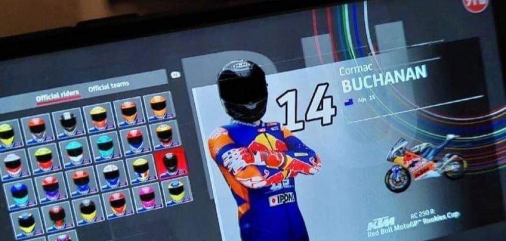 Buchanan features in the latest MotoGP video game.