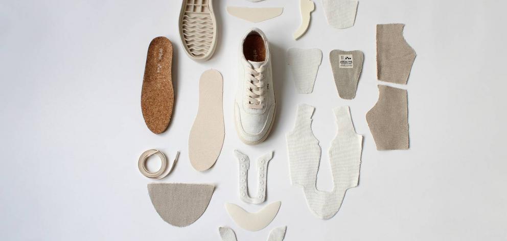 Orba Ghost sneakers are made from 94 per cent plant-based, biodegradable materials. Photo: Supplied