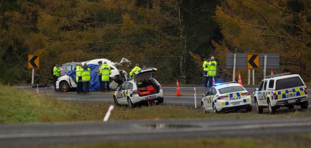 The crash scene where eight people were killed. Photo / File The crash scene where eight people were killed. Photo / File